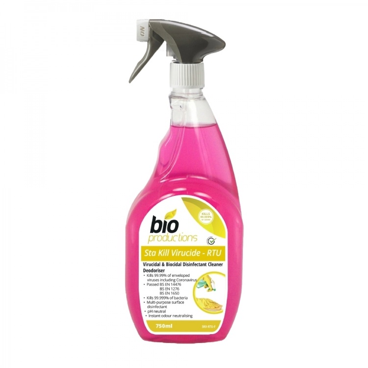 Bio Productions STA KILL - RTU Viracide/Biocidal Cleaner & Deodoriser 6 x 750ml
